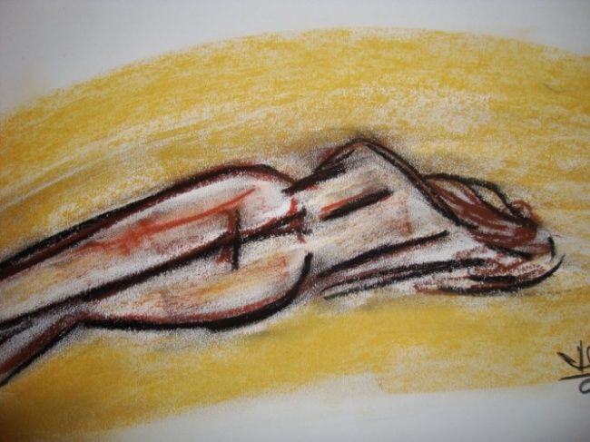 Pintura intitulada ""Uma noite tranquil…" por Maria Teresa Duarte, Obras de arte originais