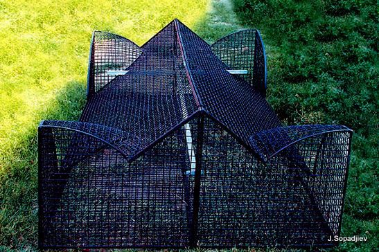 Sculpture titled "Layers" by Jorj Sopadjiev, Original Artwork, Metals