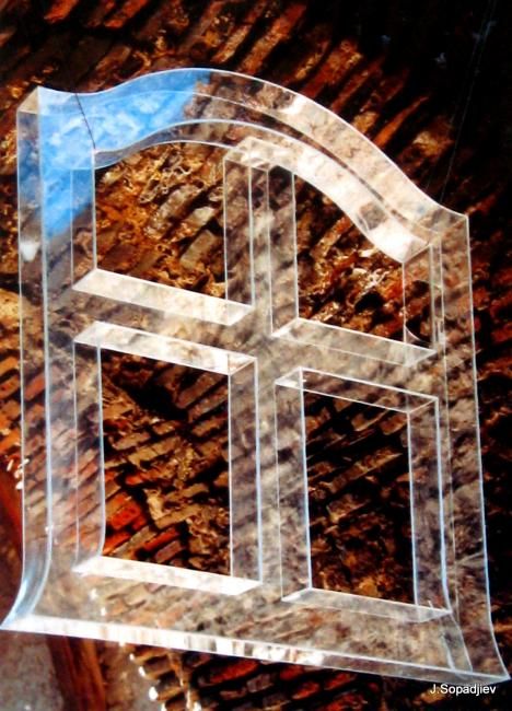 Sculpture titled "Window  Property" by Jorj Sopadjiev, Original Artwork, Glass
