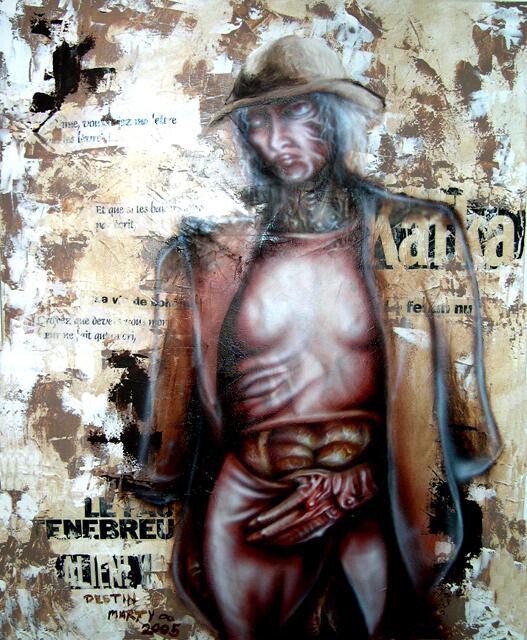 Peinture intitulée "Kafka" par Marc Tremblay, Œuvre d'art originale, Autre
