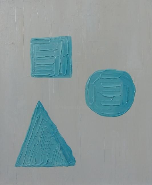 Peinture intitulée "DE GLACE" par Dany Champeme, Œuvre d'art originale, Huile