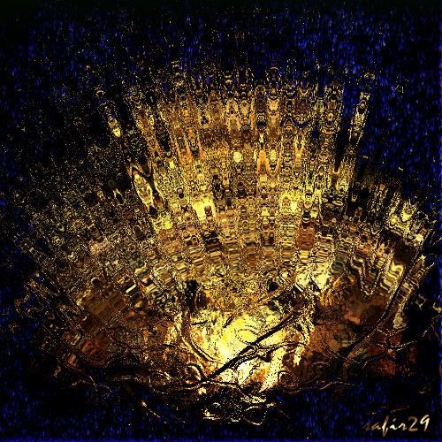Digital Arts titled "Gold series 03 (Civ…" by Safir An, Original Artwork, Digital Painting