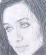 Drawing titled "rani mukerjee" by Smriti Jaiswal, Original Artwork, Other