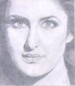 Drawing titled "katrina kaif" by Smriti Jaiswal, Original Artwork, Other