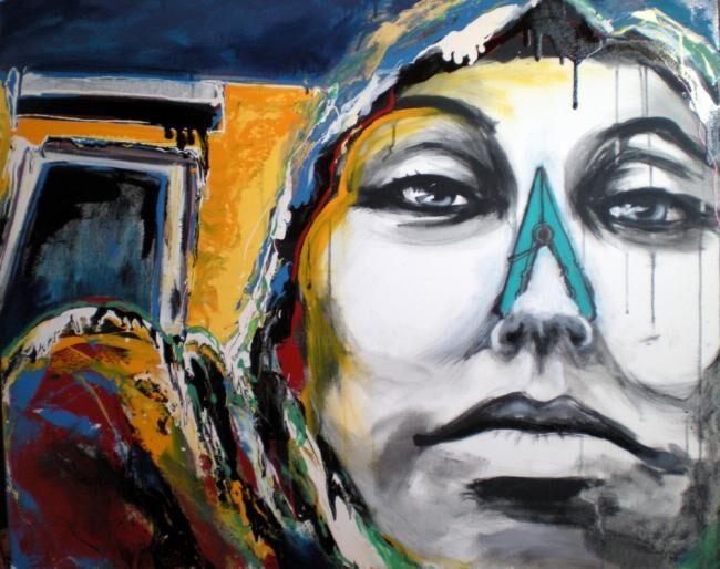 Actualités 绘画, 31.9x39.4 in