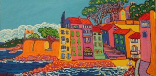 Painting titled "La ponche" by Igor Marceau, Original Artwork
