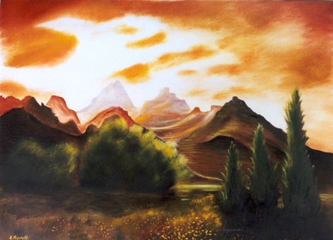 Painting titled "EFFETTI DI LUCE" by Eraldo Bigarelli, Original Artwork