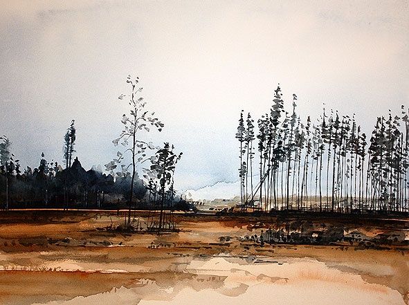 Painting titled "Fall" by Jonas Pettersson, Original Artwork