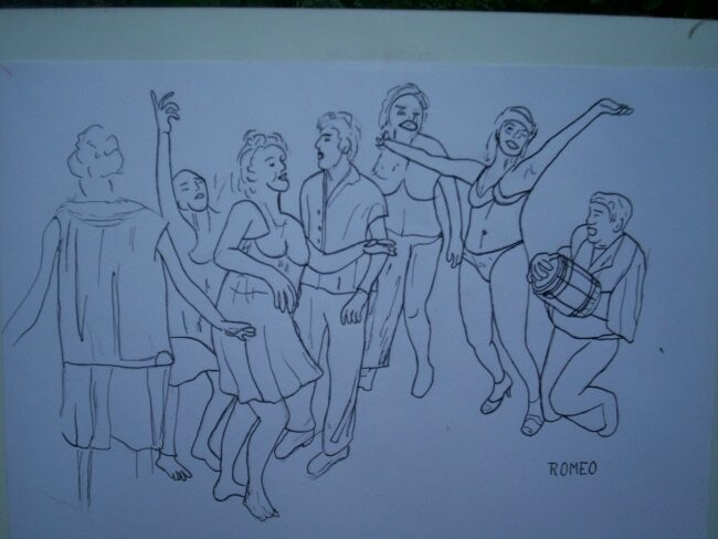 Desenho intitulada "Desenhos_084.jpg" por Romeo Zanchett, Obras de arte originais