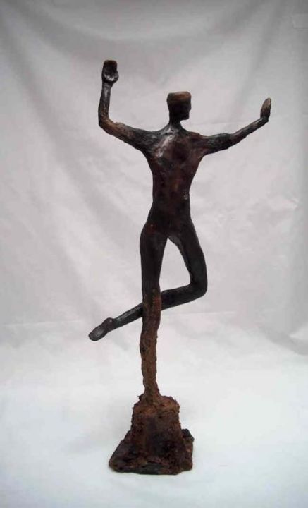 雕塑 标题为“Dancer from Ancient…” 由Michael Schramer, 原创艺术品, 金属