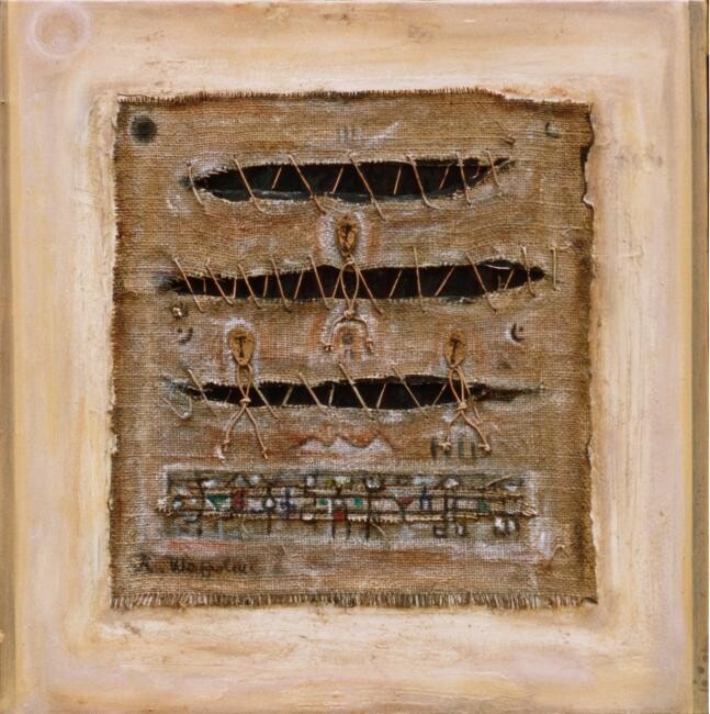 "Squarci sul tempo" 绘画, 23.6x23.6 in