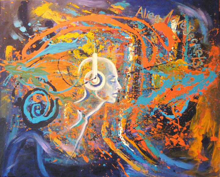 AlienLoveSecrets 绘画, 31.5x39.4 in
