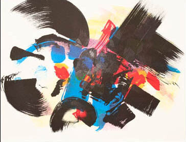 Drawing titled "lithographie" by Anne Guerrant, Original Artwork
