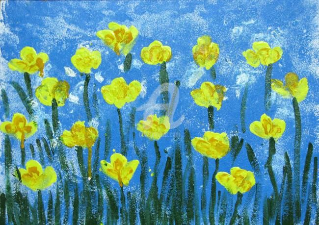 Chorus of Flower 绘画, 12x18 in