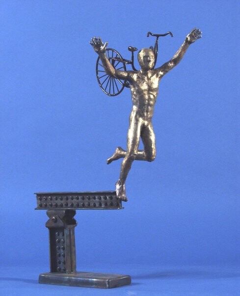 Sculpture titled "Le grand saut by As…" by Asaf Lifshitz, Original Artwork