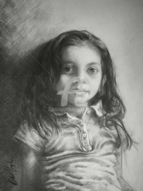 Painting titled "Trivsha" by Kishore Singh, Original Artwork, Oil
