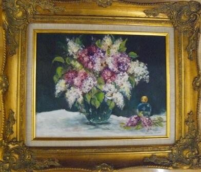 Painting titled "Lilas de mai" by Unknown Artist, Original Artwork