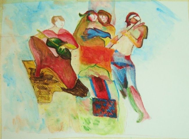 Peinture intitulée "IMG_3836_inset.jpg" par Ladan Ghajar, Œuvre d'art originale
