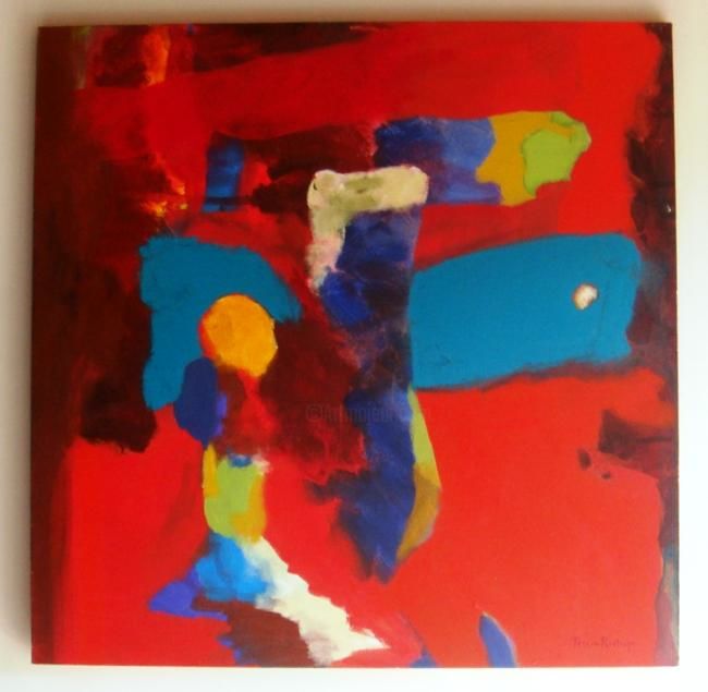 Painting titled "El Viajero" by Teresa Restrepo De Saravia, Original Artwork, Oil