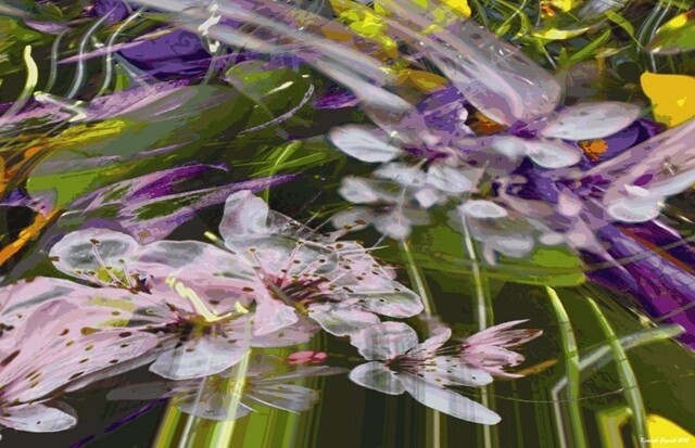 Digital Arts titled "Rhythms of Spring #1" by Ken Grzesik, Original Artwork, Digital Painting