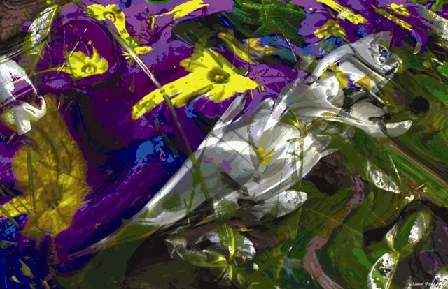 Digital Arts titled "Rhythms of Spring #5" by Ken Grzesik, Original Artwork, Digital Painting