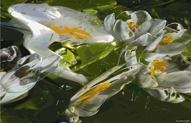 Digital Arts titled "Rhythms of Spring #6" by Ken Grzesik, Original Artwork, Digital Painting
