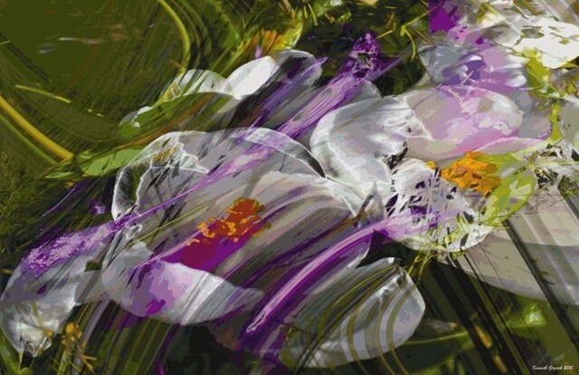 Digital Arts titled "Rhythms of Spring #7" by Ken Grzesik, Original Artwork, Digital Painting