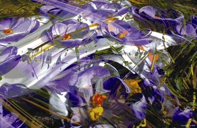 Digital Arts titled "Rhythms of Spring #8" by Ken Grzesik, Original Artwork, Digital Painting