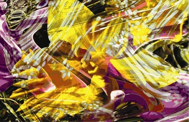 Digital Arts titled "Rhythms of Spring #9" by Ken Grzesik, Original Artwork, Digital Painting