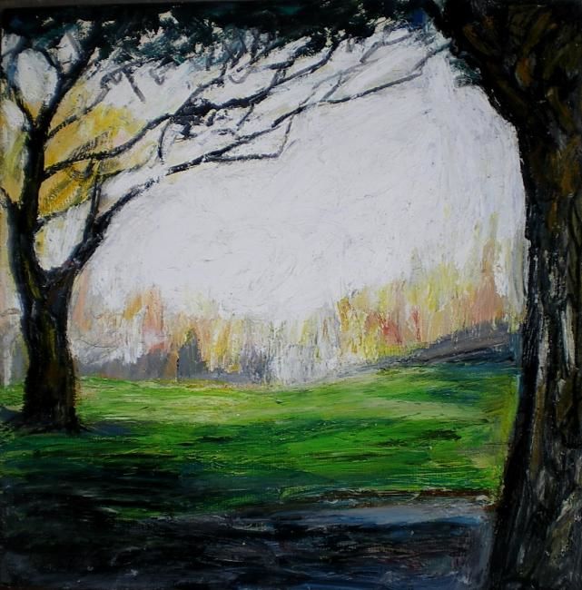 Painting titled "Exit" by Nathalia Chipilova, Original Artwork, Acrylic