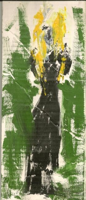 Peinture intitulée "Black Dress 2" par Juli Southmayd, Œuvre d'art originale