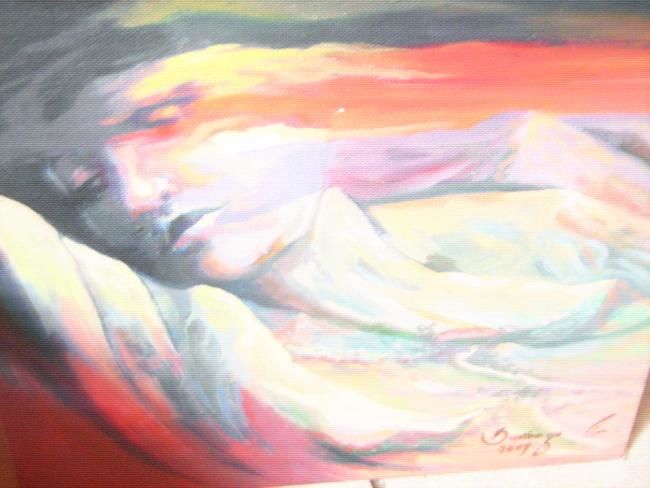 Painting titled "batalla delpienta" by Domcas, Original Artwork