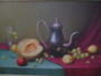 Painting titled "bodegon5" by Domcas, Original Artwork