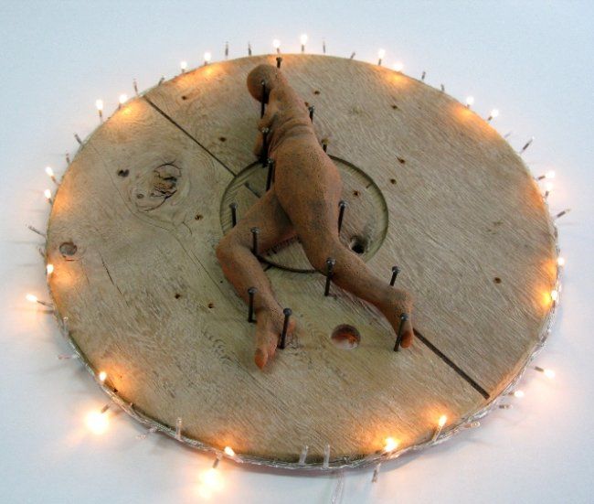 Sculpture titled "Sorry, babe" by Nava Harel Shoshani, Original Artwork