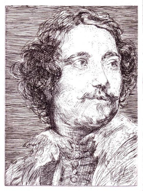 Printmaking titled "Portrait d homme E…" by Daniel Lutaud, Original Artwork, Other
