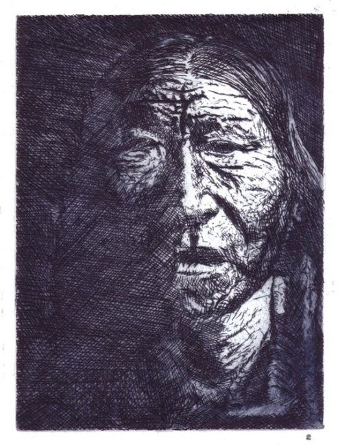 Printmaking titled "Nuage rouge Eaux f…" by Daniel Lutaud, Original Artwork, Other