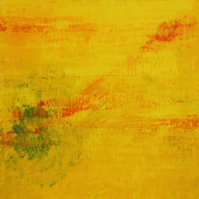 Painting titled "volcano, the settin…" by F, Original Artwork