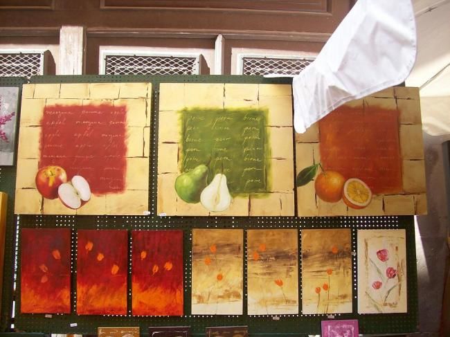 Painting titled "frutas" by Cecilia Ceballos, Original Artwork