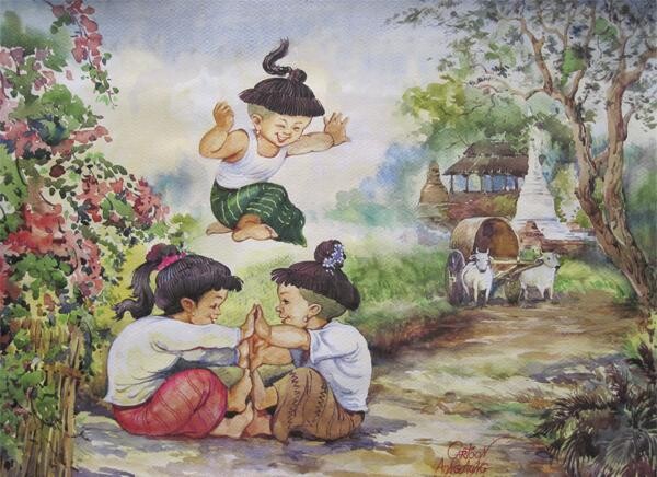 130,000 ビルマの画家 (絵画, ミャンマー (ビルマ)) | ArtMajeur