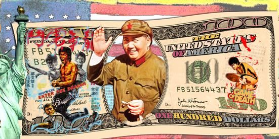 Peinture intitulée "MADE IN CHINA" par Alan Berg, Œuvre d'art originale