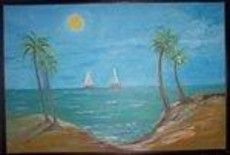Painting titled "PAISAJE CARIBEÑO" by Jacobo Kuperman, Original Artwork