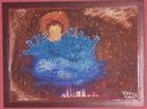 Painting titled "DIOS PENSANTE" by Jacobo Kuperman, Original Artwork