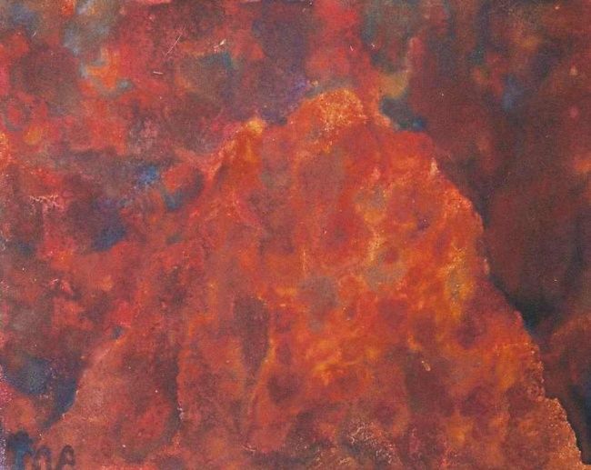 Картина под названием "Sacred Anthill" - Ondrich, Подлинное произведение искусства