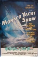 Ζωγραφική με τίτλο "MONACO YACHT SHOW A…" από Raymond Poulet, Αυθεντικά έργα τέχνης