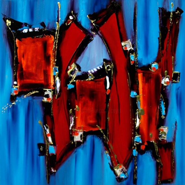 Painting titled "La carapace du luca…" by Muriel Cayet, Original Artwork