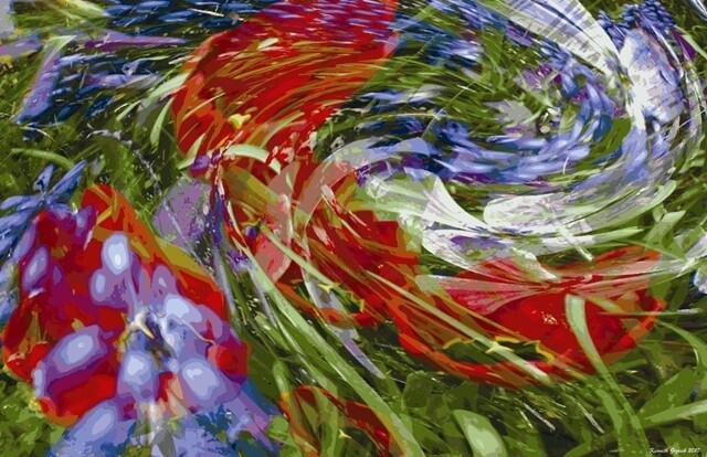 Digital Arts titled "Rhythms of Spring #…" by Ken Grzesik, Original Artwork, Digital Painting