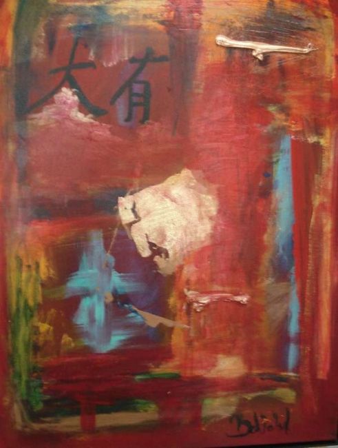 Painting titled "china- the big" by Ballebyart, Original Artwork, Oil
