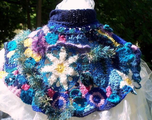 Art textile intitulée "col... une étoile s…" par Anne-Frédérique Ferret, Œuvre d'art originale