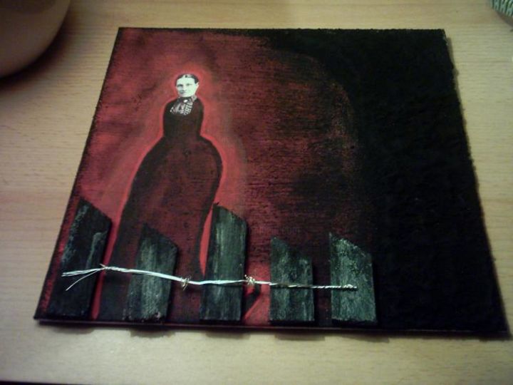 Collages intitulée "It's a long road ..." par Denise, Œuvre d'art originale