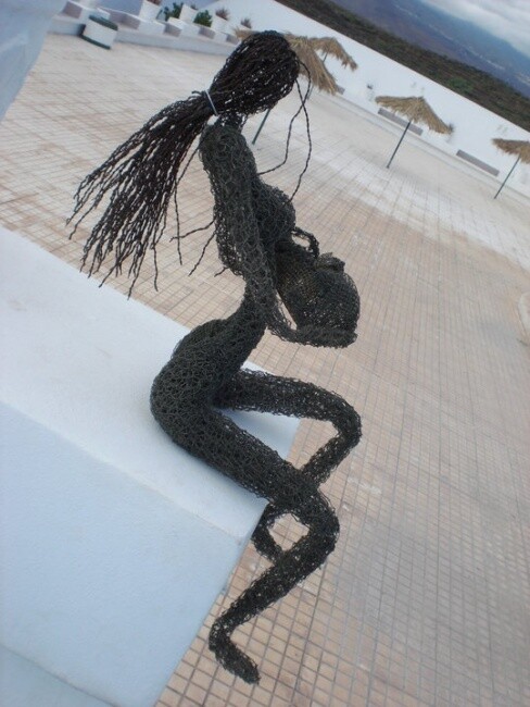 Sculptuur getiteld "Madre" door Bousquet Federico, Origineel Kunstwerk, Metalen